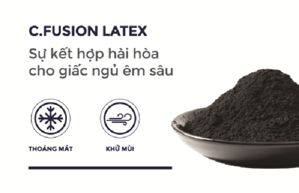 Công nghệ đệm cao su kháng khuẩn C.Fusion Latex