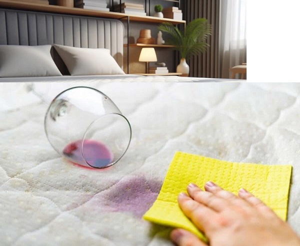 Cần thấm khô rượu ngay khi bị đổ