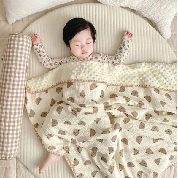 Chăn ga gối vải xô đặc biệt thích hợp sử dụng cho trẻ sơ sinh
