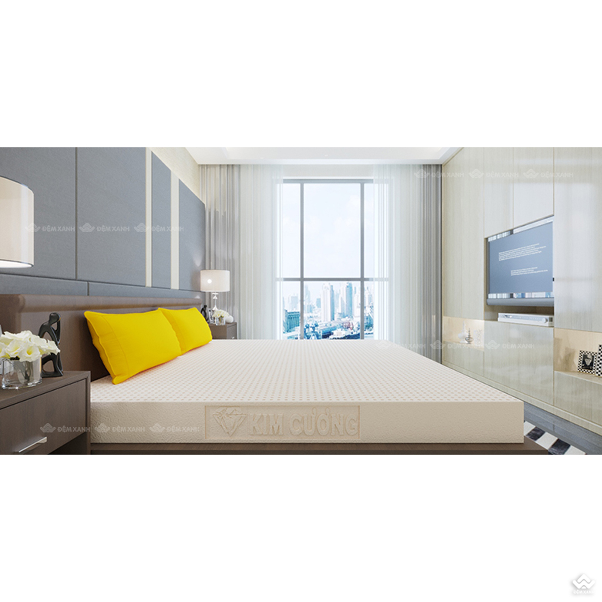 chọn đệm cao su Olympia hay đệm cao su Kim Cương