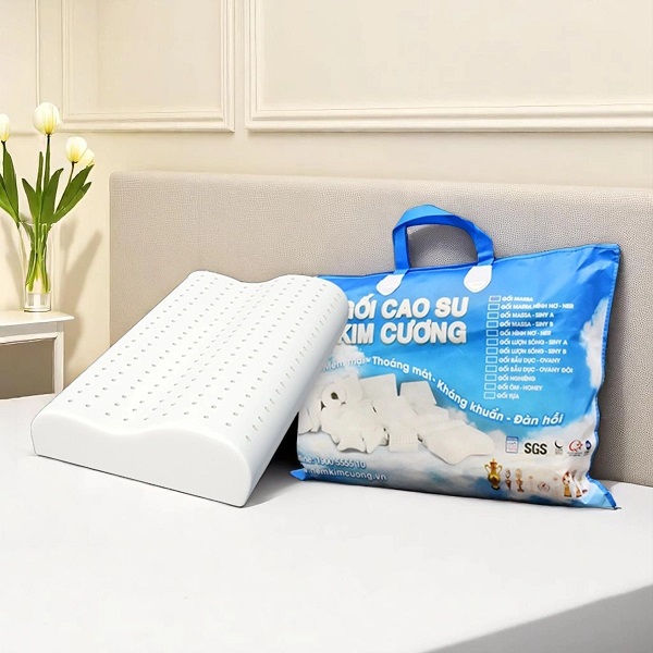 Gối cao su thiên nhiên Kim Cương Siny A